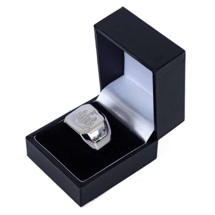 Newcastle United Fc Square Signet Ring Large