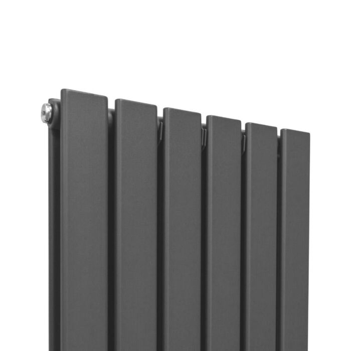 Designer Flat Panel Radiators Anthracite Grey 1600mm X 420mm