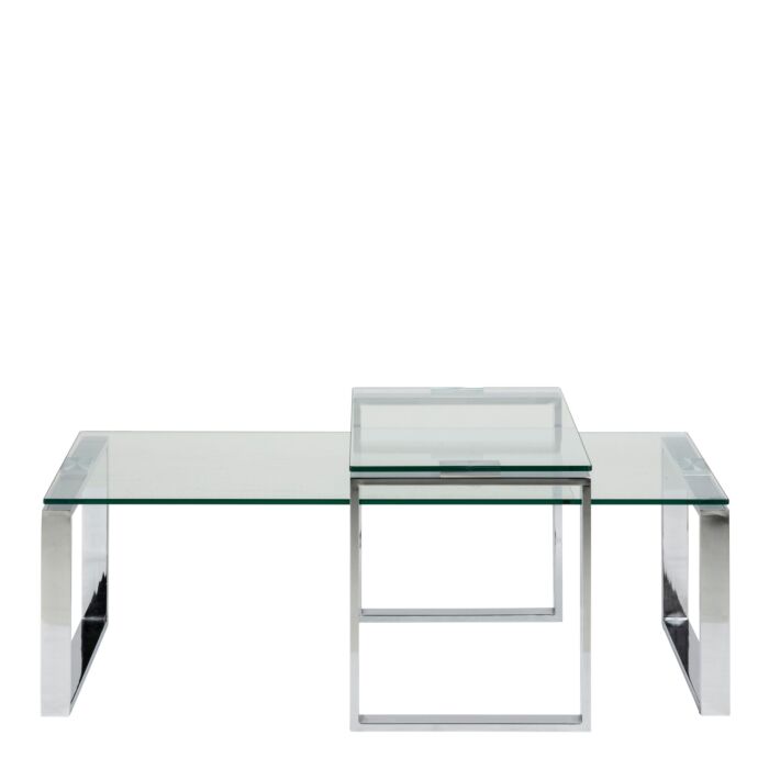 Katrine Coffee Table Set With Glass Top