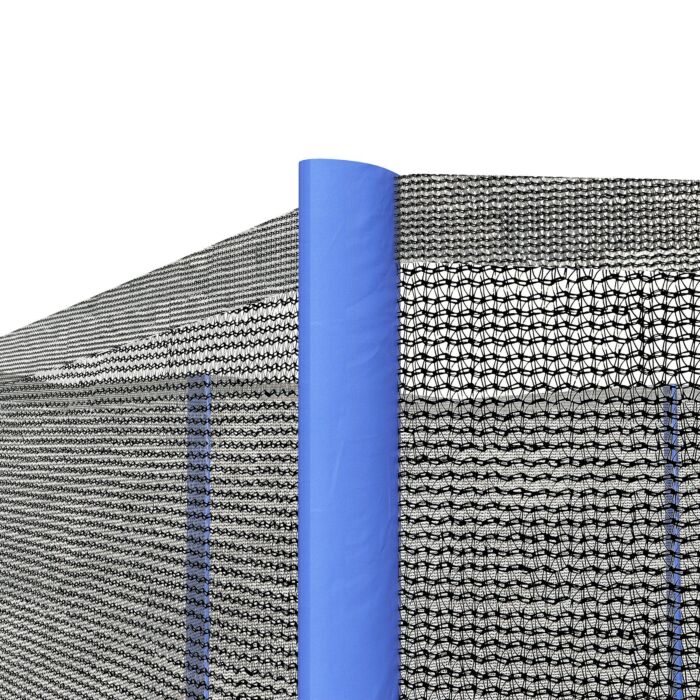 Sportnow 10ft Trampoline Net Replacement With 6 Plastic Pole Covers, Weather-resistant Trampoline Netting Replacement With Zipped Entrance, Poles Not Included, Blue