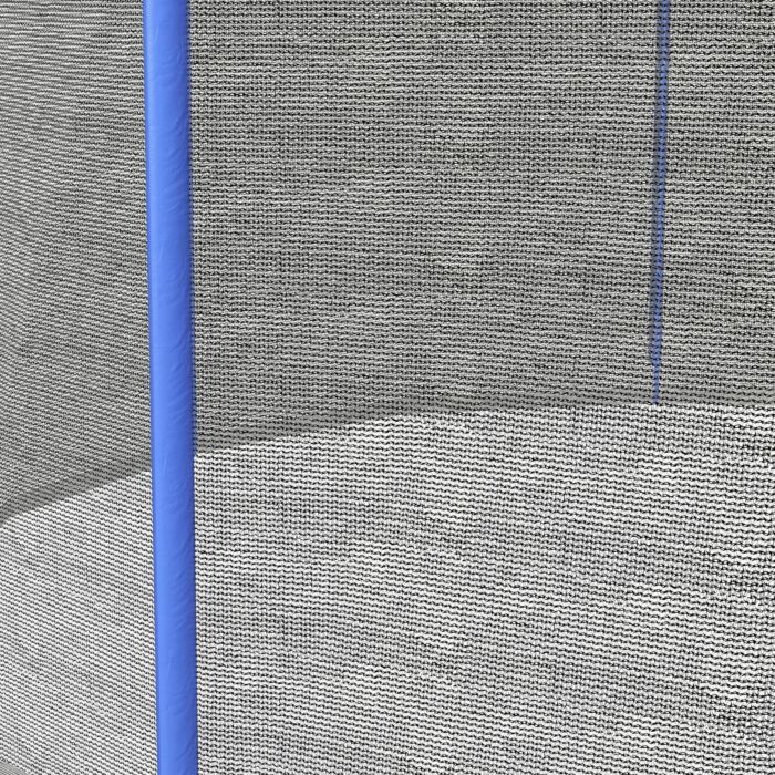 Sportnow 10ft Trampoline Net Replacement With 6 Plastic Pole Covers, Weather-resistant Trampoline Netting Replacement With Zipped Entrance, Poles Not Included, Blue