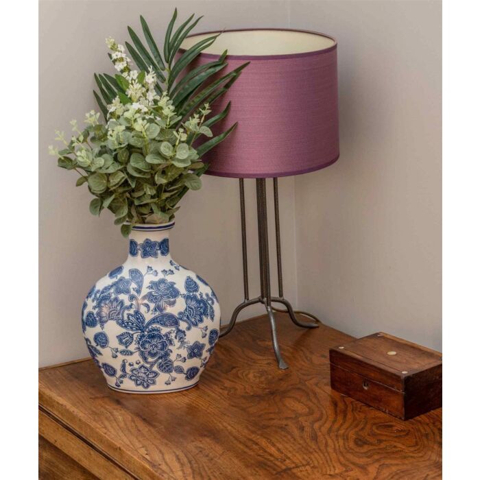 Anemone Blue & White Bottle Vase