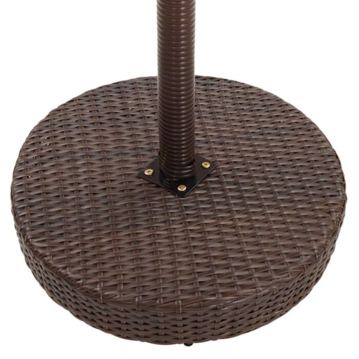 Vidaxl 5 Piece Garden Bar Set With Cushions Poly Rattan Brown