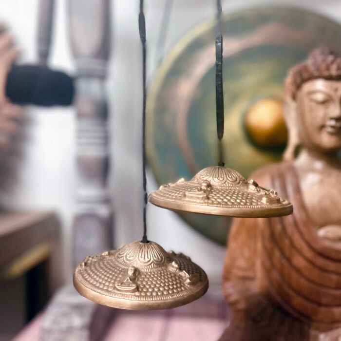 Tibetan Tingsha - Five Buddha - Approx 9.5cm