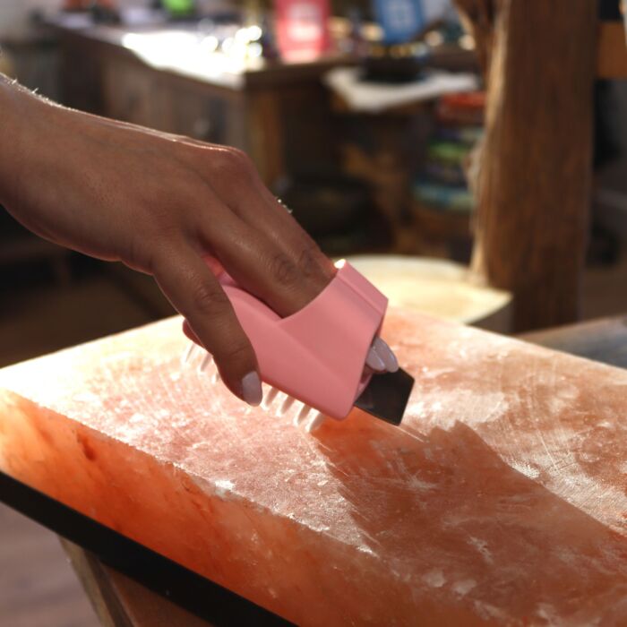 Himalayan Salt Block Cleaning Brush (assorted Colours)