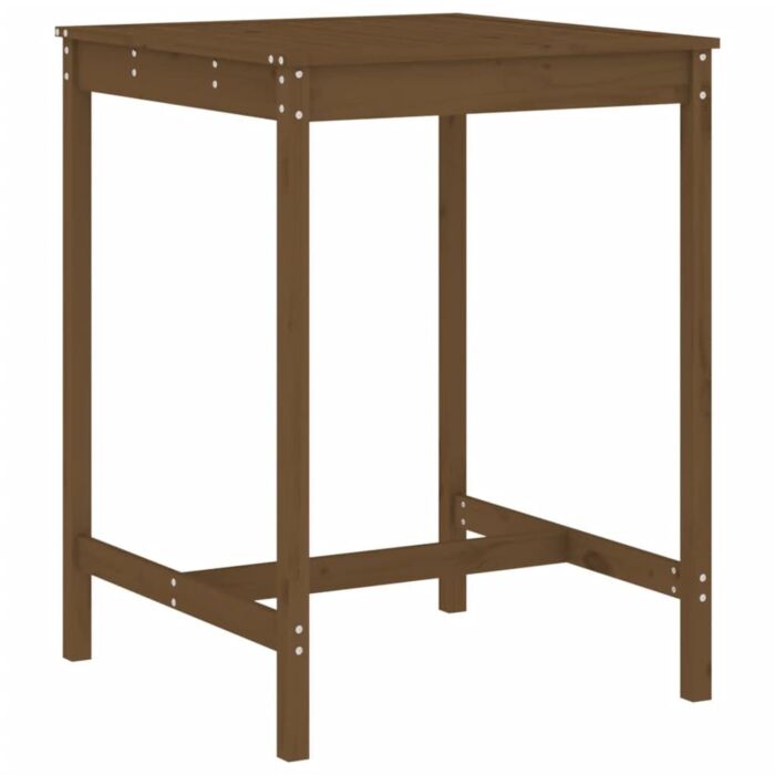 Vidaxl 5 Piece Garden Bar Set Honey Brown Solid Wood Pine