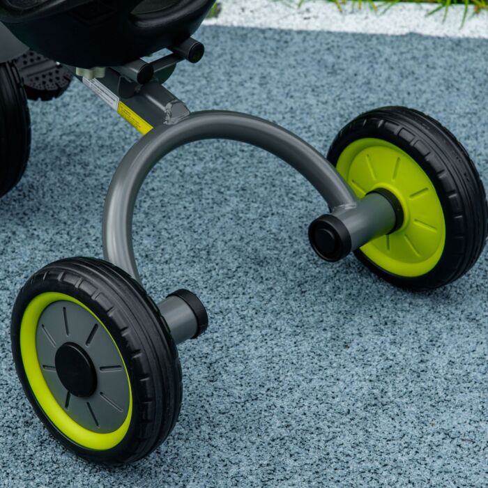 Aiyaplay Kids Trike, Tricycle, With Adjustable Seat, Basket, Bell, For Ages 2-5 Years - Black