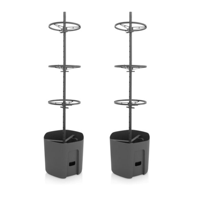 Self-watering Tomato Pot With Extendable Trellis - 29cm - Twin Pack
