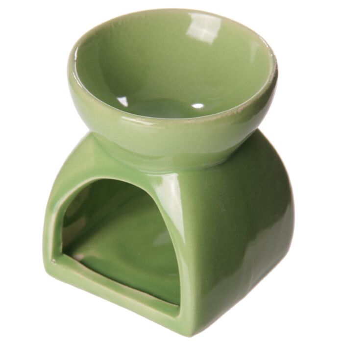 Decorative Squat Ceramic Simple Coloured Oil Burner