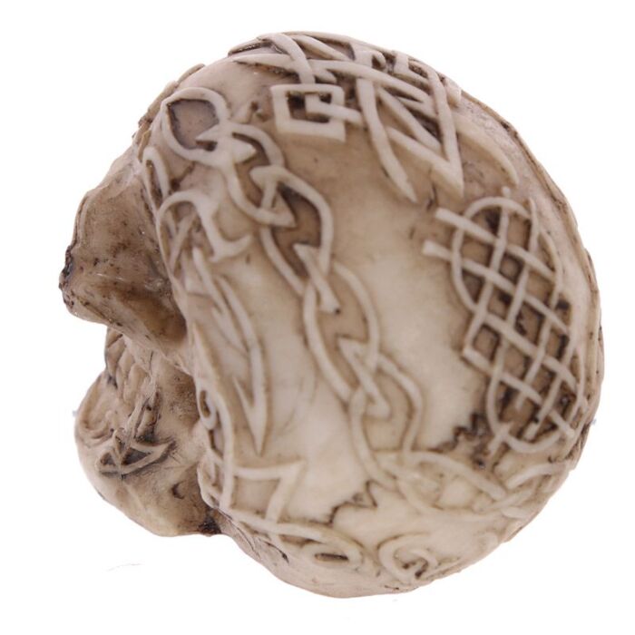 Mini Gothic Skull Decoration With Gem Eyes
