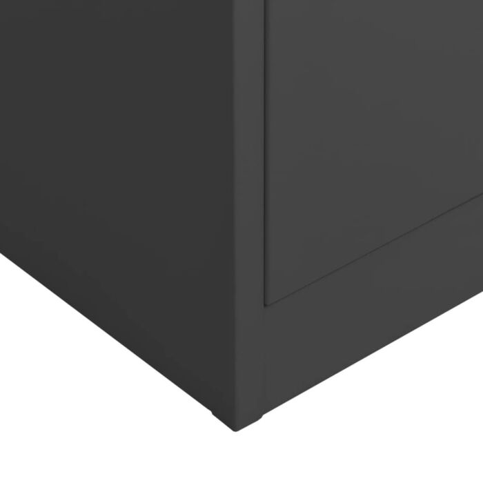 Vidaxl Locker Cabinet Anthracite 90x40x180 Cm Steel