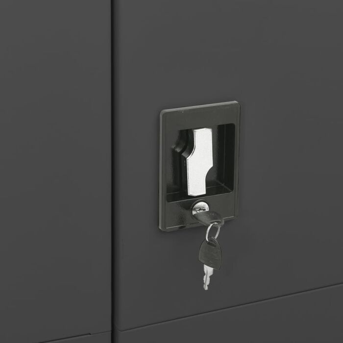 Vidaxl Locker Cabinet Anthracite 90x40x180 Cm Steel