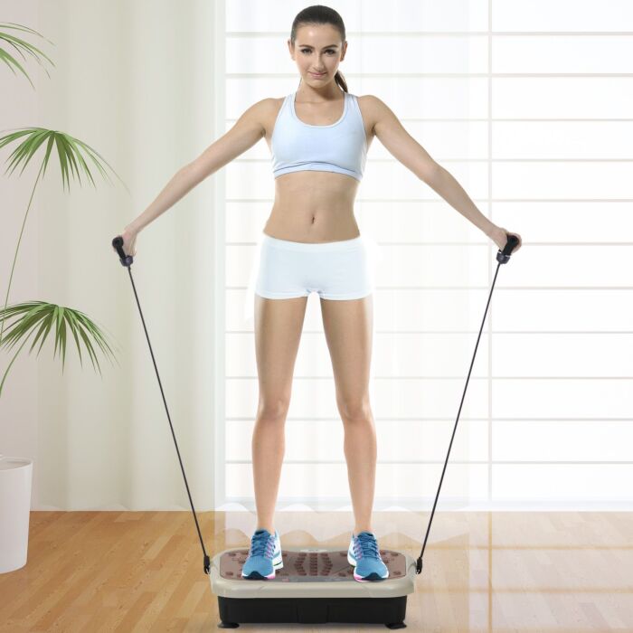 Homcom Vibration Plate Machine, 54l X 33w X 14hcm