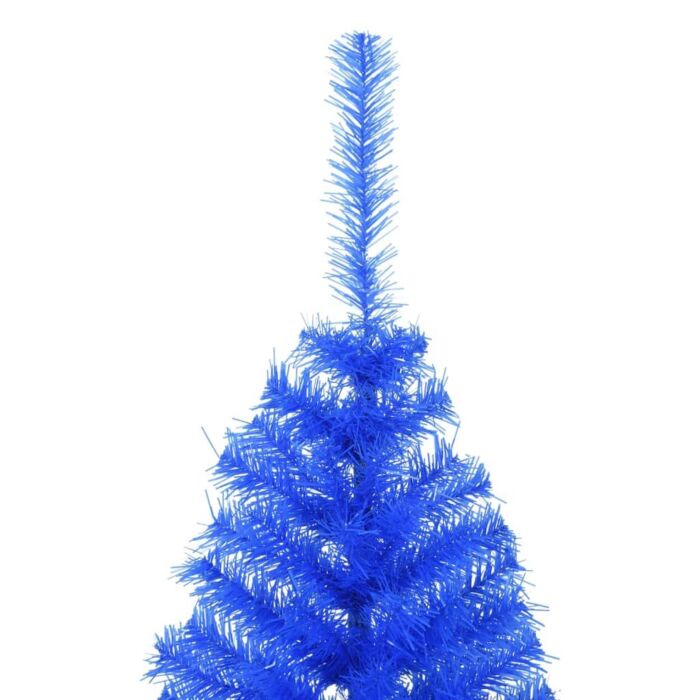 Vidaxl Artificial Half Christmas Tree With Stand Blue 150 Cm Pvc