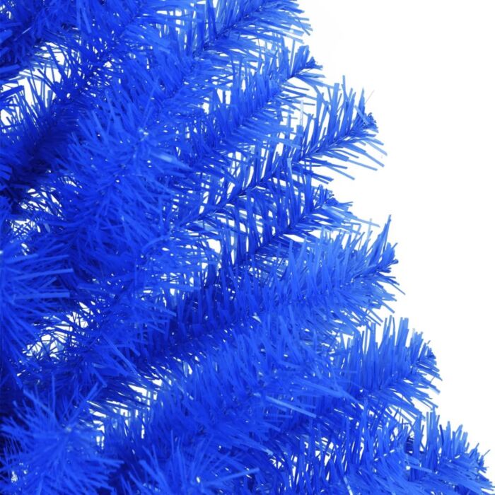 Vidaxl Artificial Half Christmas Tree With Stand Blue 150 Cm Pvc