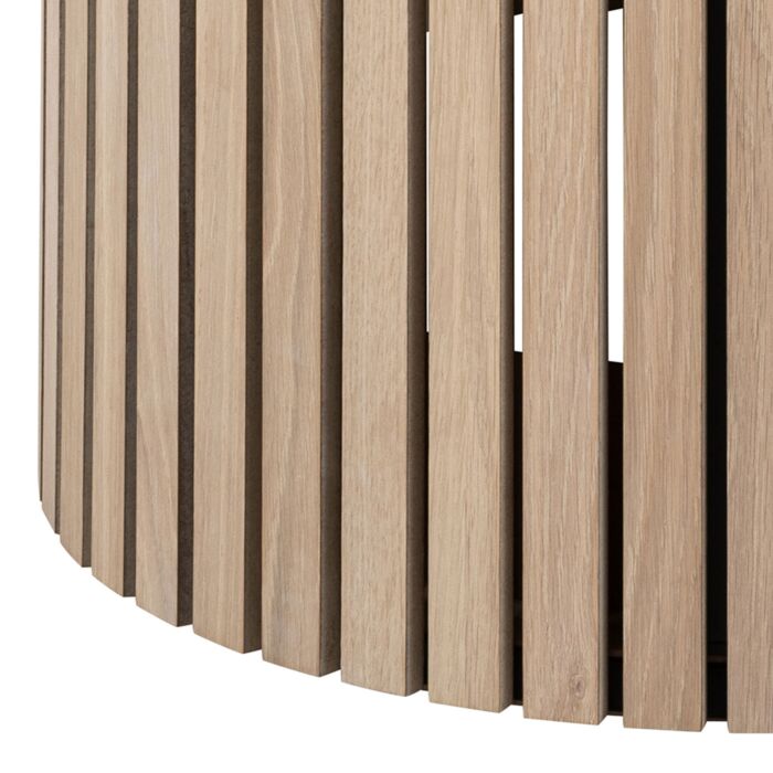 Linley Round Dining Table In White Oak