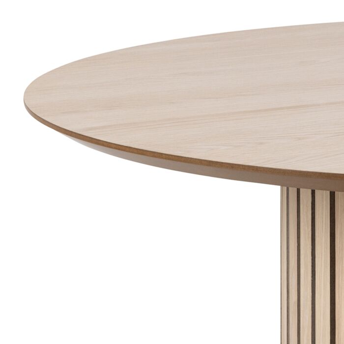 Linley Round Dining Table In White Oak