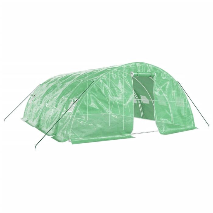 Vidaxl Greenhouse With Steel Frame Green 30 M² 6x5x2.3 M