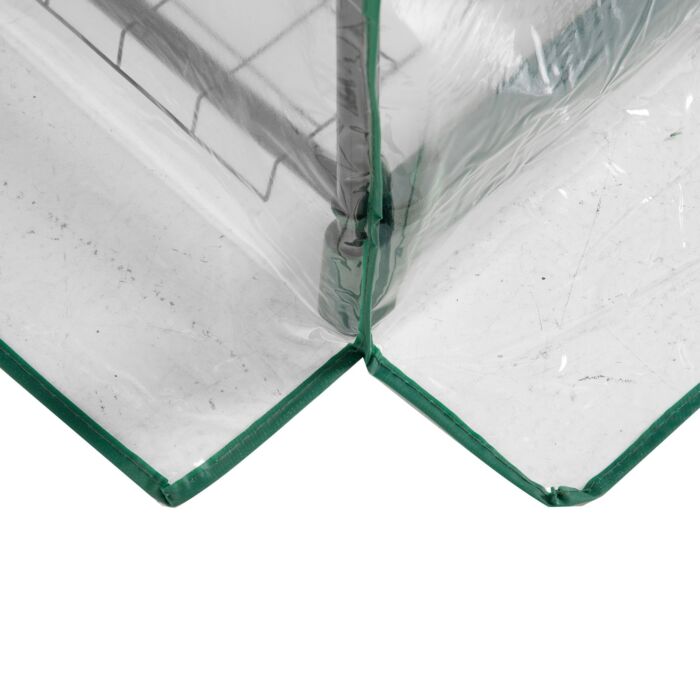 Outsunny 5 Tier Greenhouse Outdoor Flower Stand Pvc Cover Portable Shed Metal Frame Transparent 69 X 49 X 193cm