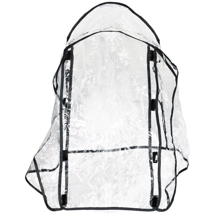 Pawhut Dog Pram Rain Cover, Cover For Dog Stroller Buggy Pushchair For Small Miniature Dogs Cats, With Front Rear Entry