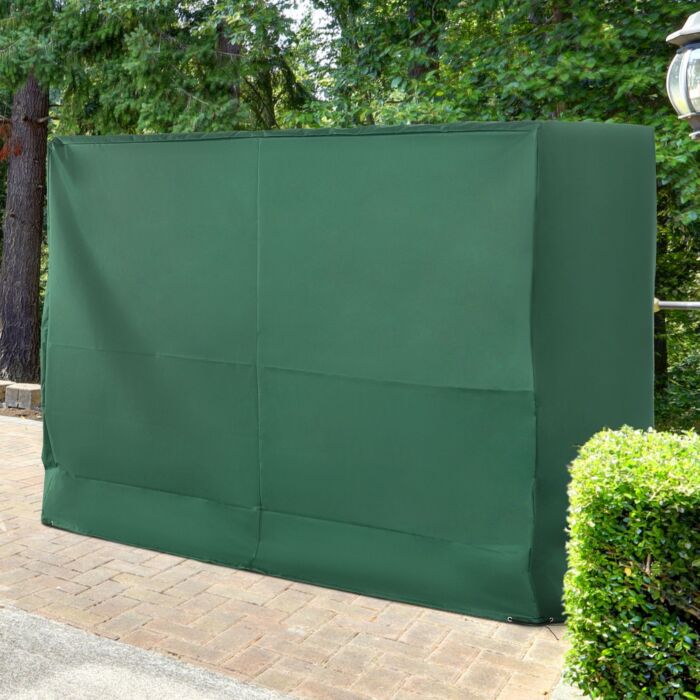 Outsunny Oxford Patio 3-seater Swing Chair Cover Outdoor Garden Furniture Rain Protection Protector Waterproof Anti-uv Green 240l X 133w X 185h Cm