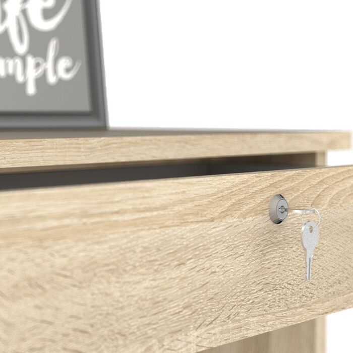 Function Plus Desk 5 Drawers In Oak
