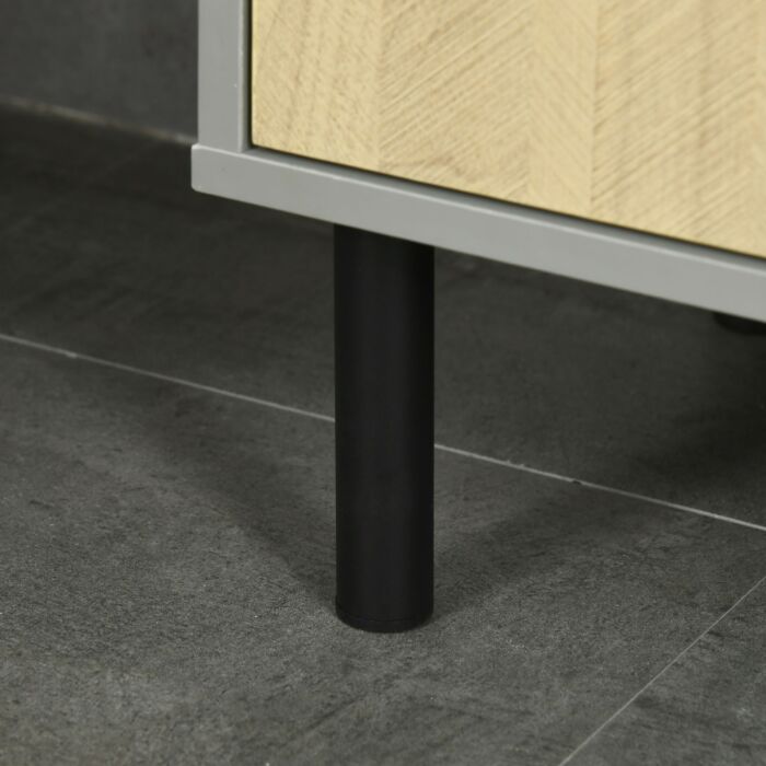 Kleankin Free Standing Bathroom Cabinets, Tall Bathroom Cabinet With Door And Adjustable Shelves, 31.4x30x165cm
