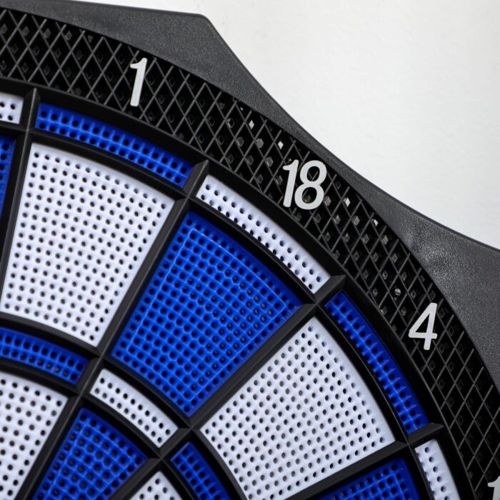 Sportnow Electronic Dartboard Set With 31 Games For 8 Players, Dart Board Set W/cabinet, 6 Soft Tip Darts, 6 Spare Tips, Lcd Scoring Indicator