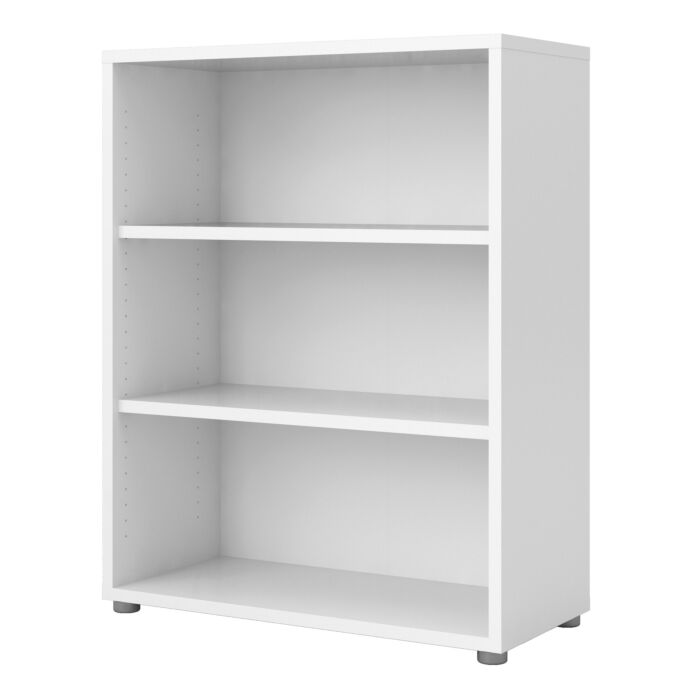 Prima Bookcase 2 Shelves In White