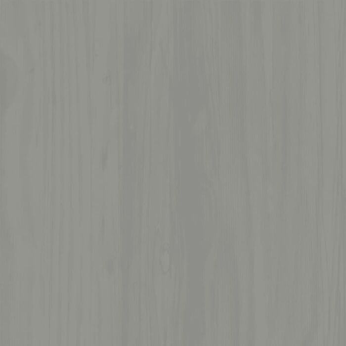 Vidaxl Glass Display Cabinet Vigo Grey 85x35x170 Cm Solid Wood Pine