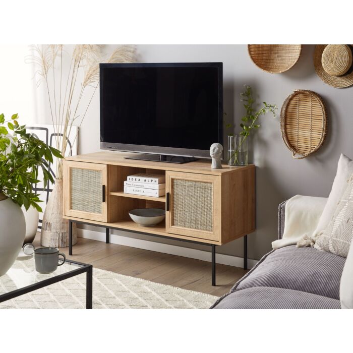 Boho style deals tv stand