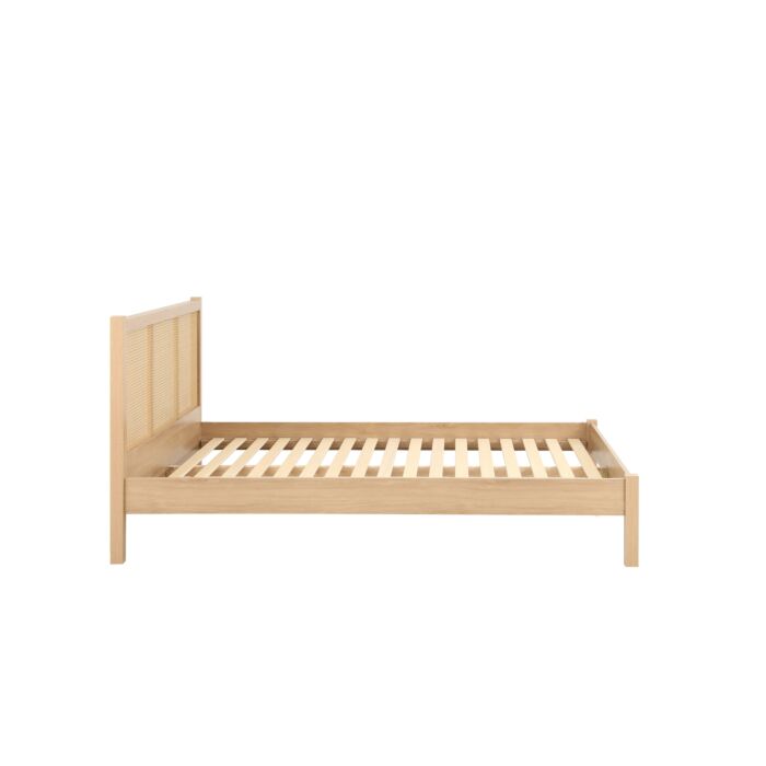 Croxley Double Rattan Bed Oak