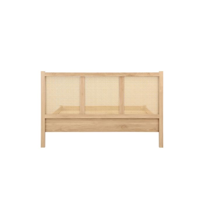 Croxley Double Rattan Bed Oak