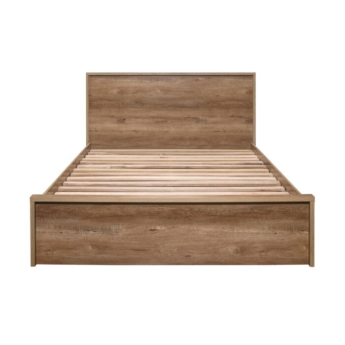 Stockwell Double Bed Rustic Oak
