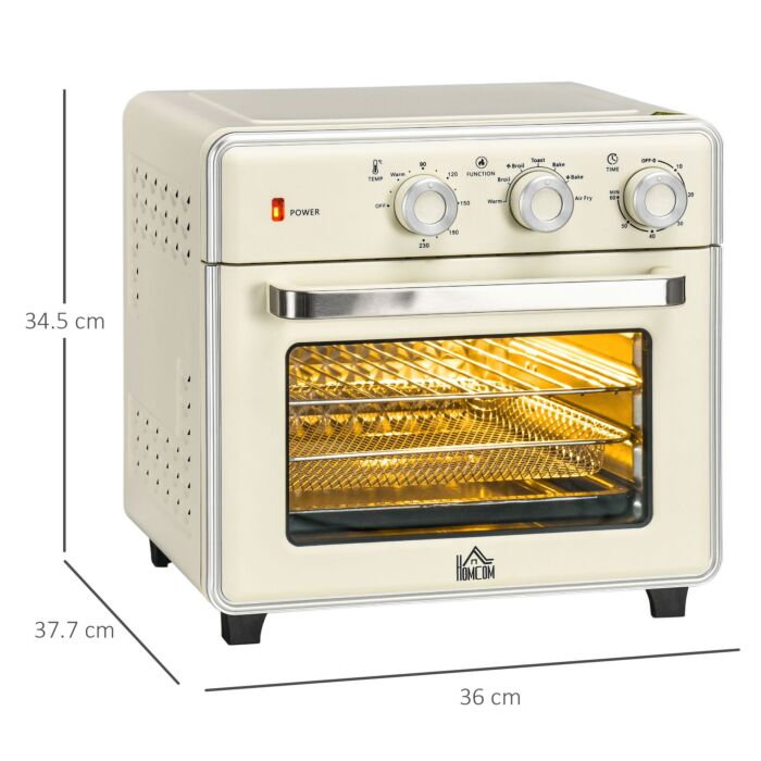 HOMCOM Family-Size Compact-Shape Air Fryer Oven Countertop Oven