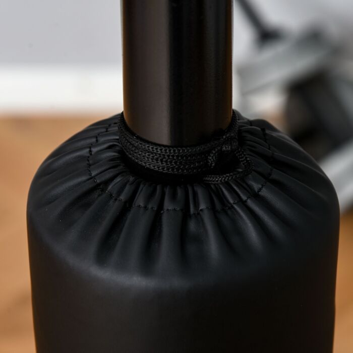 Homcom 3-in-1 Boxing Punching Bag Stand With 2 Speedballs, 360° Relax Bar, & Pu-wrapped Bag & Adjustable Height