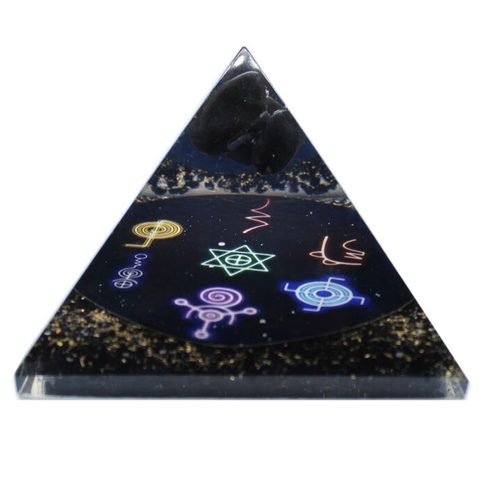 Orgonite Pyramid - Midnight Reiki - 9cm