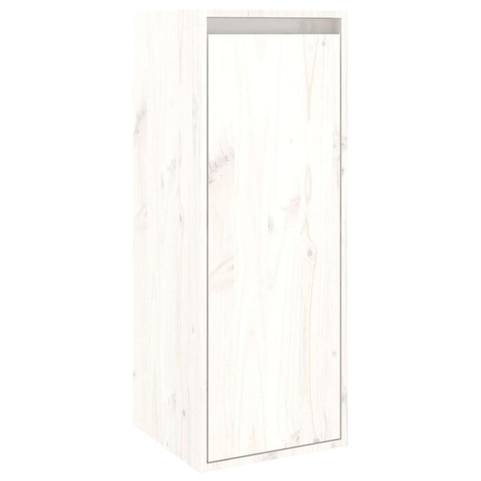 Vidaxl Tv Cabinets 6 Pcs White Solid Wood Pine