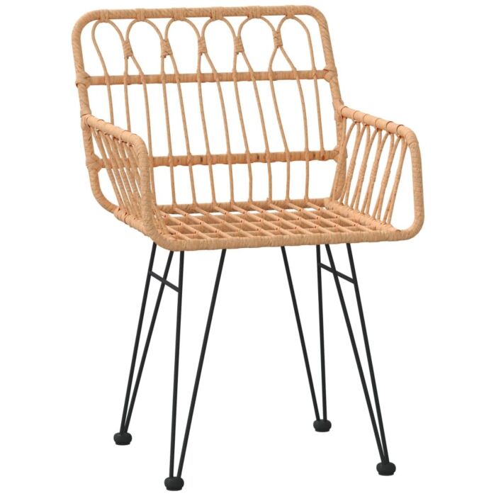 Vidaxl 5 Piece Garden Dining Set Poly Rattan