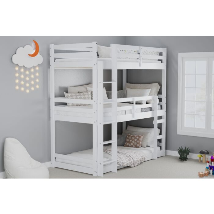 Tressa Triple Bunk Bed White