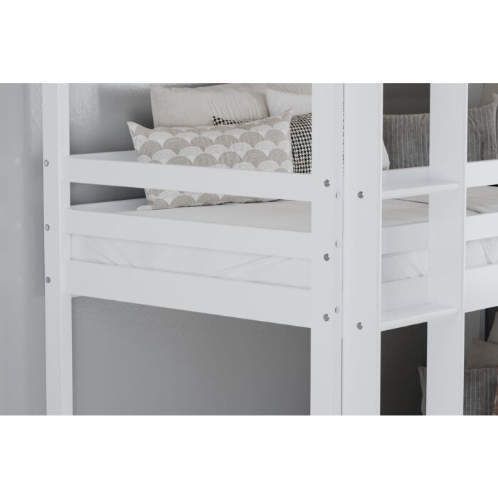 Tressa Triple Bunk Bed White