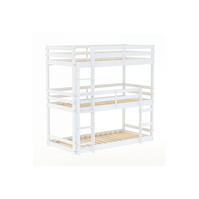 Tressa Triple Bunk Bed White