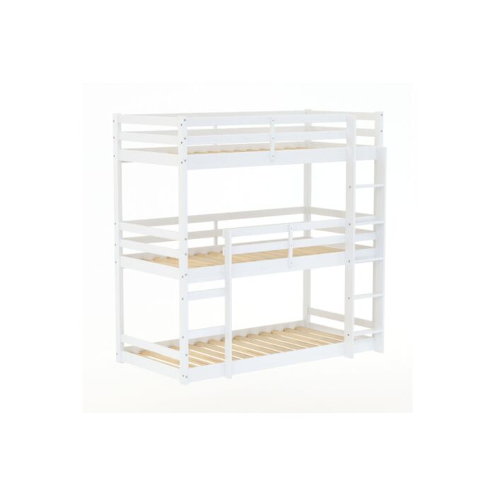 Tressa Triple Bunk Bed White