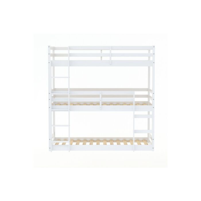 Tressa Triple Bunk Bed White