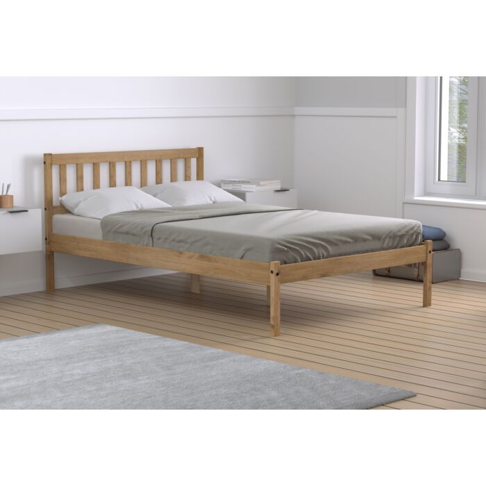 Lisbon Small Double Bed Brown