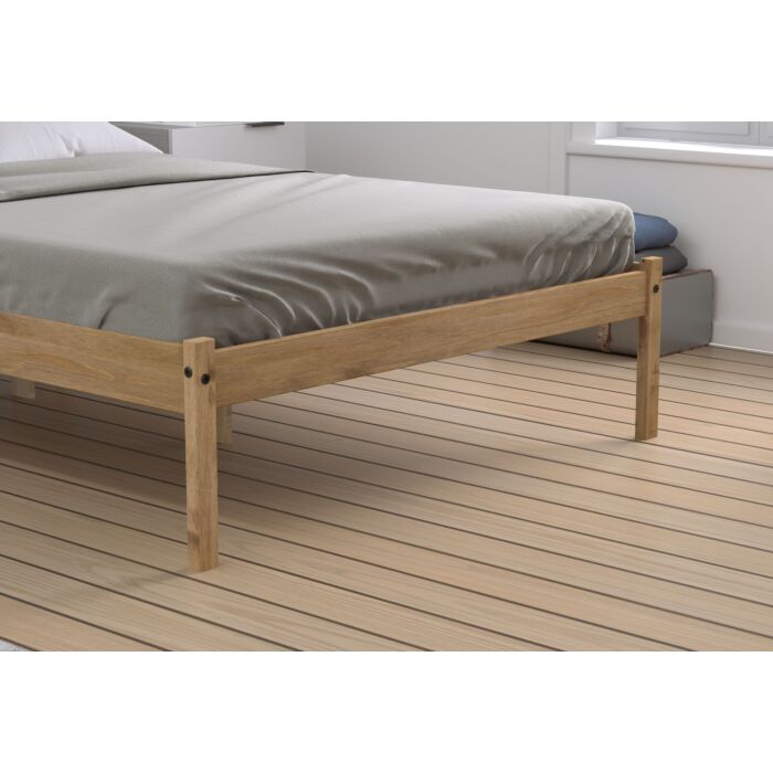 Lisbon Small Double Bed Brown