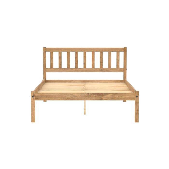 Lisbon Small Double Bed Brown