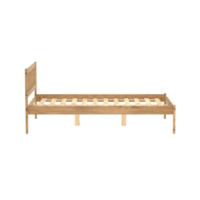 Lisbon Small Double Bed Brown