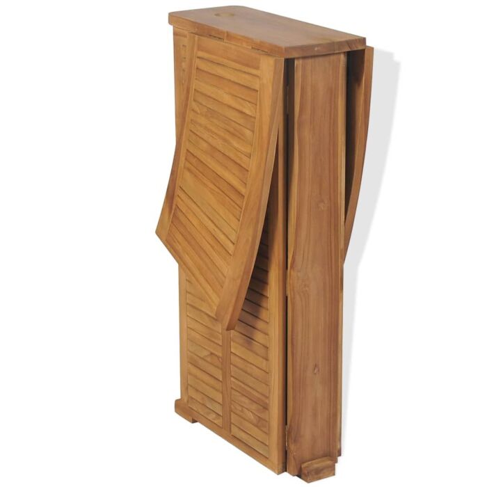 Vidaxl Folding Bar Table 155x53x105 Cm Solid Teak Wood