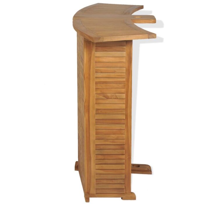 Vidaxl Folding Bar Table 155x53x105 Cm Solid Teak Wood